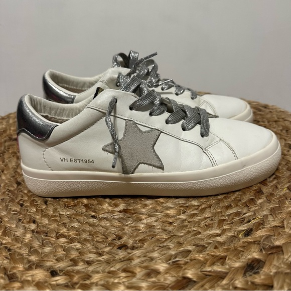 Vintage Havana Lucy Star Sneakers Women's 7 White Leather Shoes - Picture 8 of 9